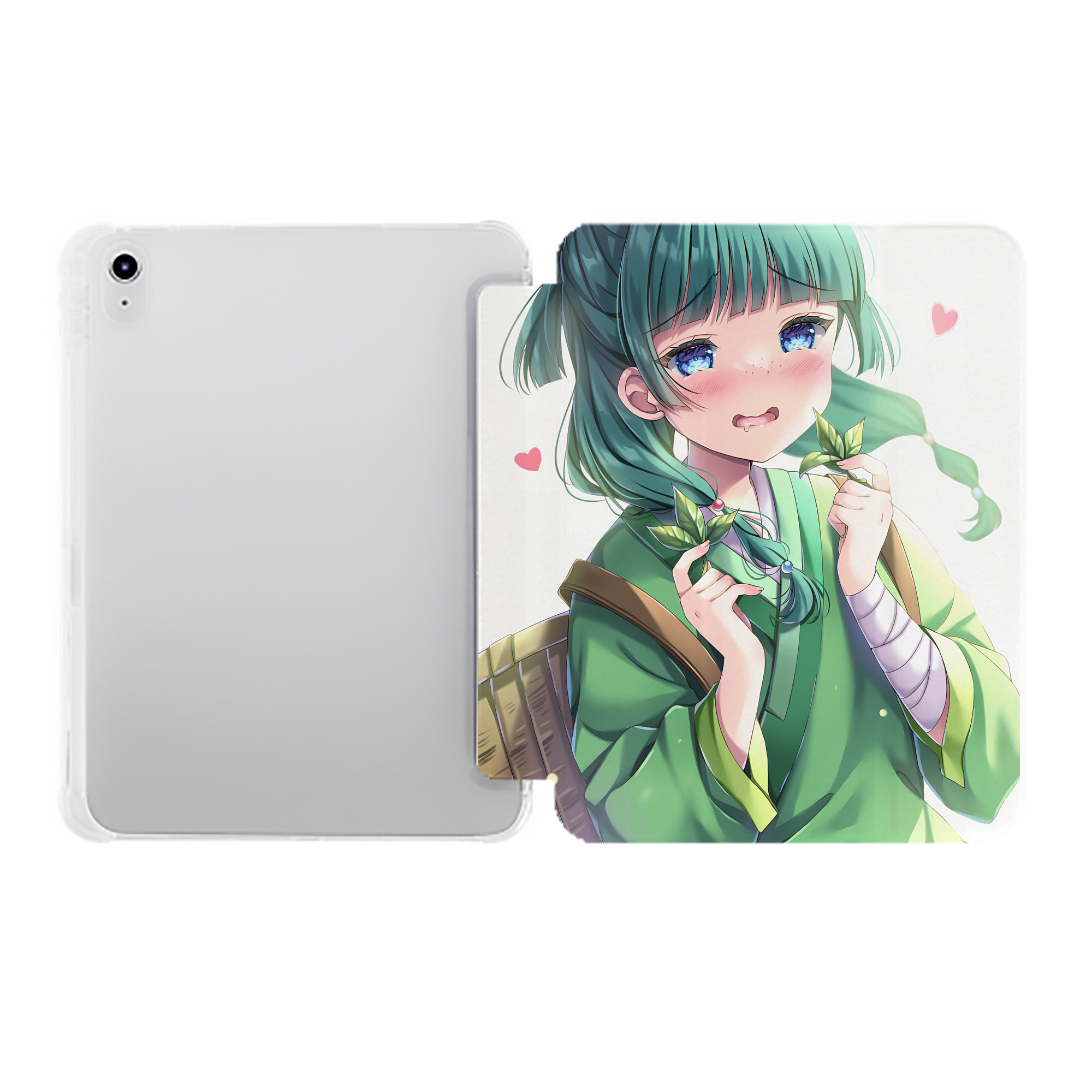 （画像用） 薬屋のひとりごと The Apothecary Diaries IPad ケース ペン収納付き 三つ折りスタンド PUレザー×シリコン 対応機種9.5/10.5/10.9インチ